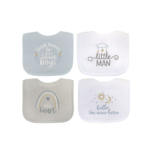 Boy Thank Heaven 4 Pack Bibs