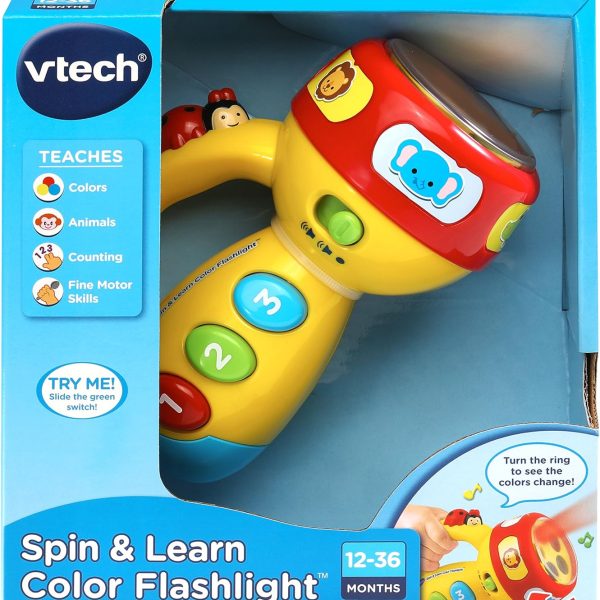VTech Spin and Learn Color Flashlight, Yellow