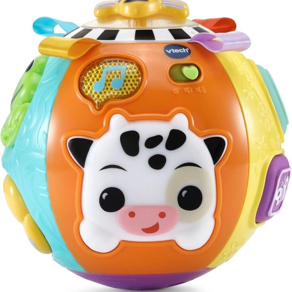 VTech Baby On-The-Moove Activity Ball with Textures, Orange