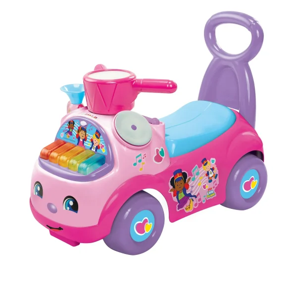 Fisher Price Little People Music Parade Heart Preschool Push Ride-On with Lights and Sounds