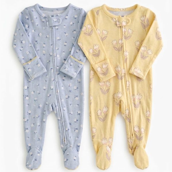 Carter's Just One You® Baby Girls' Floral Long Sleeve Sleep N' Play Footed Pajamas